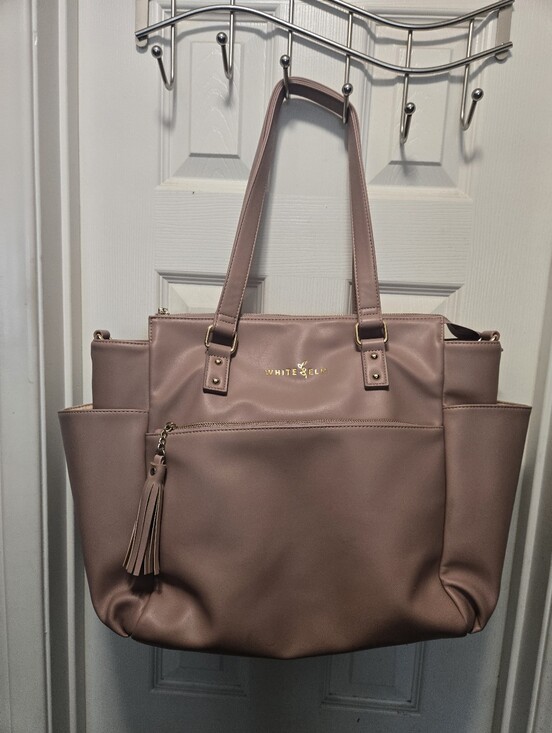 White Elm Handbags - White Elm Gemini Convertible Backpack Tote in a dusty rose